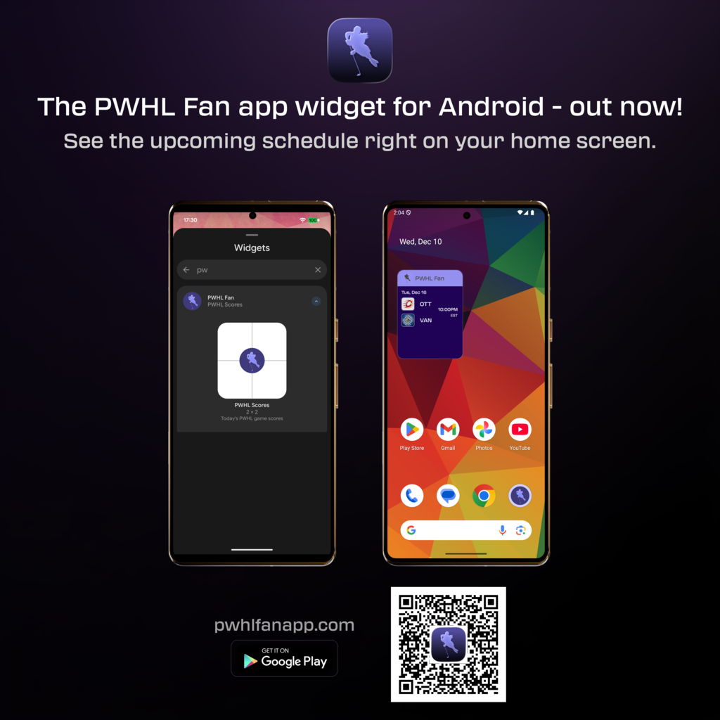 PWHL Fan Android Widget
