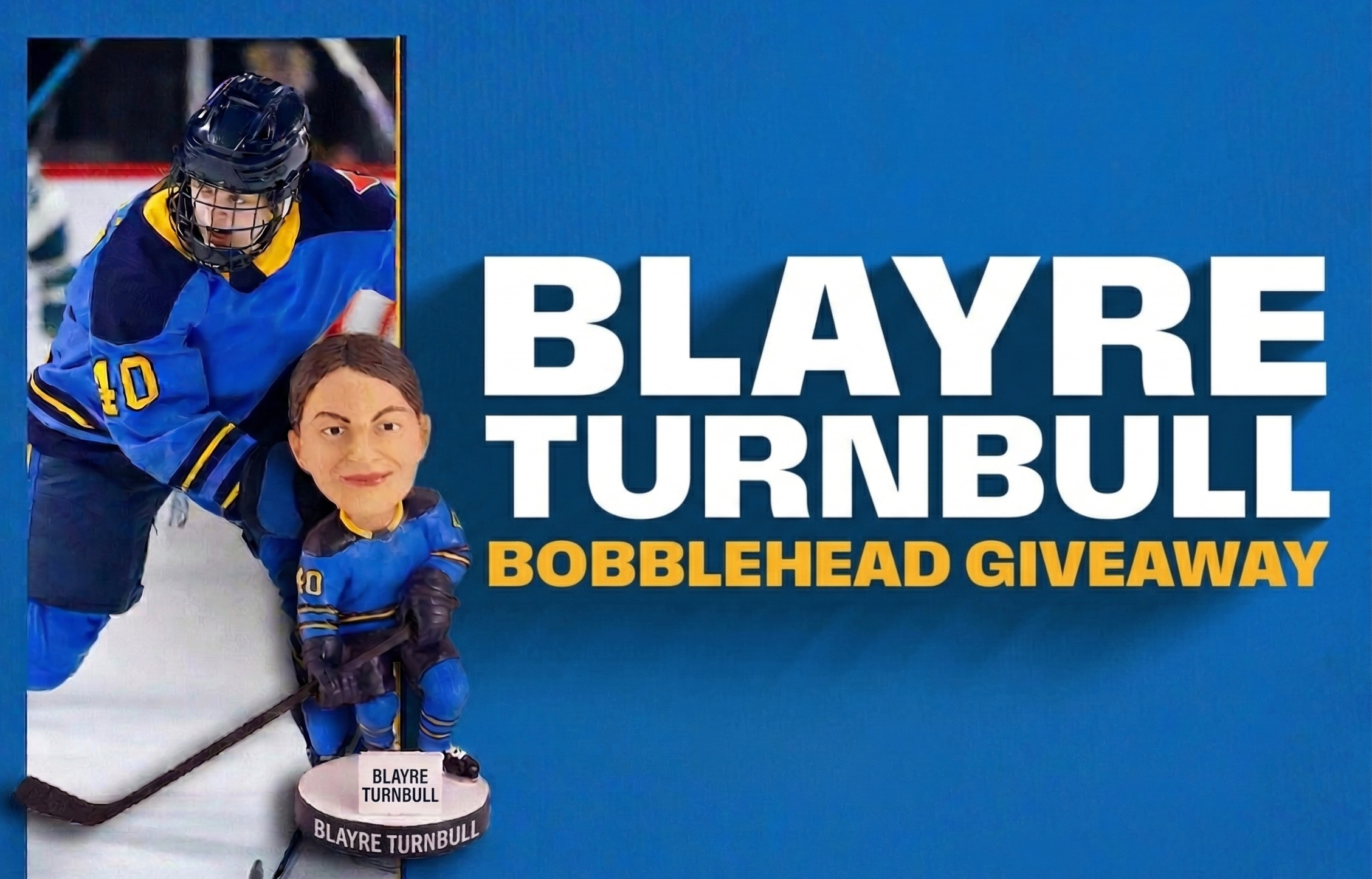 Blayre Turnbull bobblehead prize
