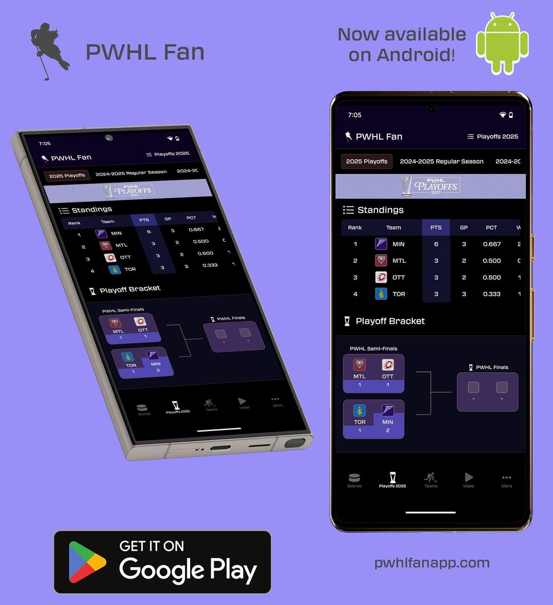 PWHL Fan Android App